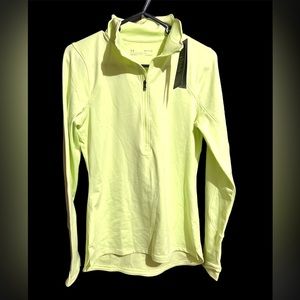 NWT Under Armor lime green Fitted Women’s Pullover size Small